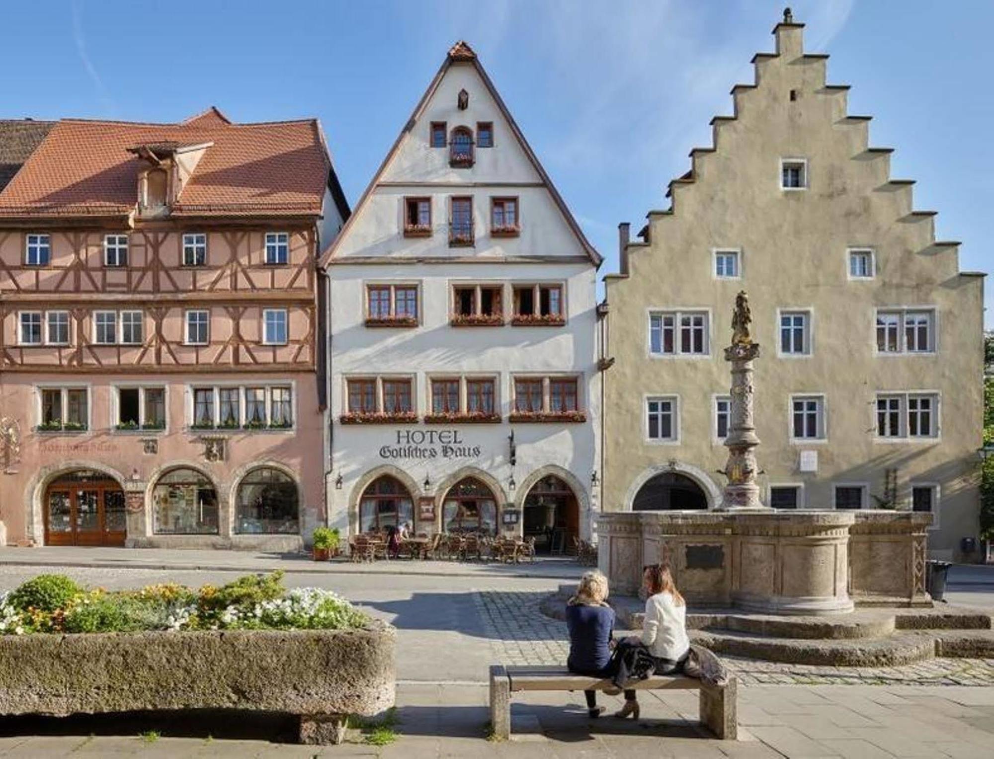 Historik Hotel Gotisches Haus Garni Rothenburg ob der Tauber Exteriör bild